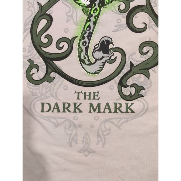 Harry Potter Light Gray M Long Sleeve Morsmordre T-shirt Used - Picture 7 of 7